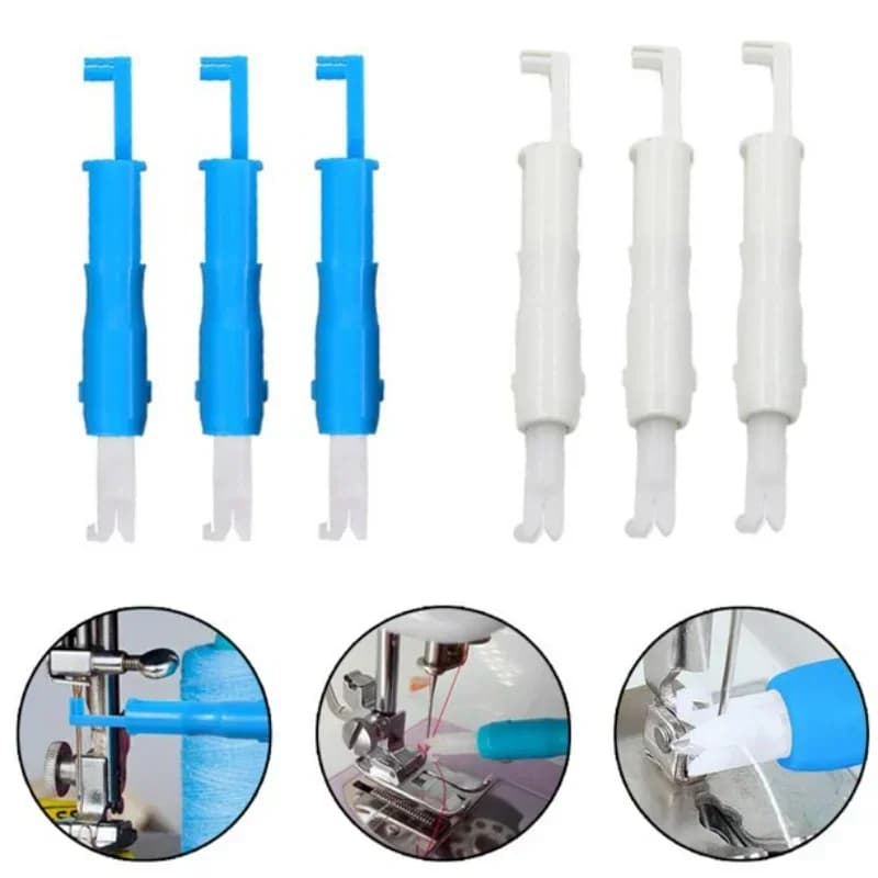3pc-Intestazione automatica dell'ago Strumento fai da te Casa Mano Macchina da cucire rapida Dispositivo Inserto dell'ago Infila Strumento di inserimento del punto