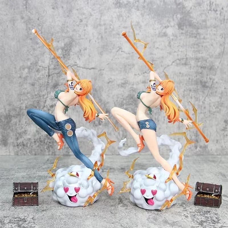 One Piece Anime Nami Action Figure 29 cm Statua in PVC Modello da collezione Ornamento con pantaloni e pantaloncini per regali giocattolo decorativi