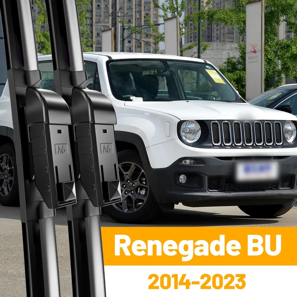 Tergicristallo LHD Spazzole tergicristallo anteriori per Jeep Renegade BU 2014 - 2023 Parabrezza Parabrezza Finestra pulita Spazzole antipioggia 22 "+ 20"