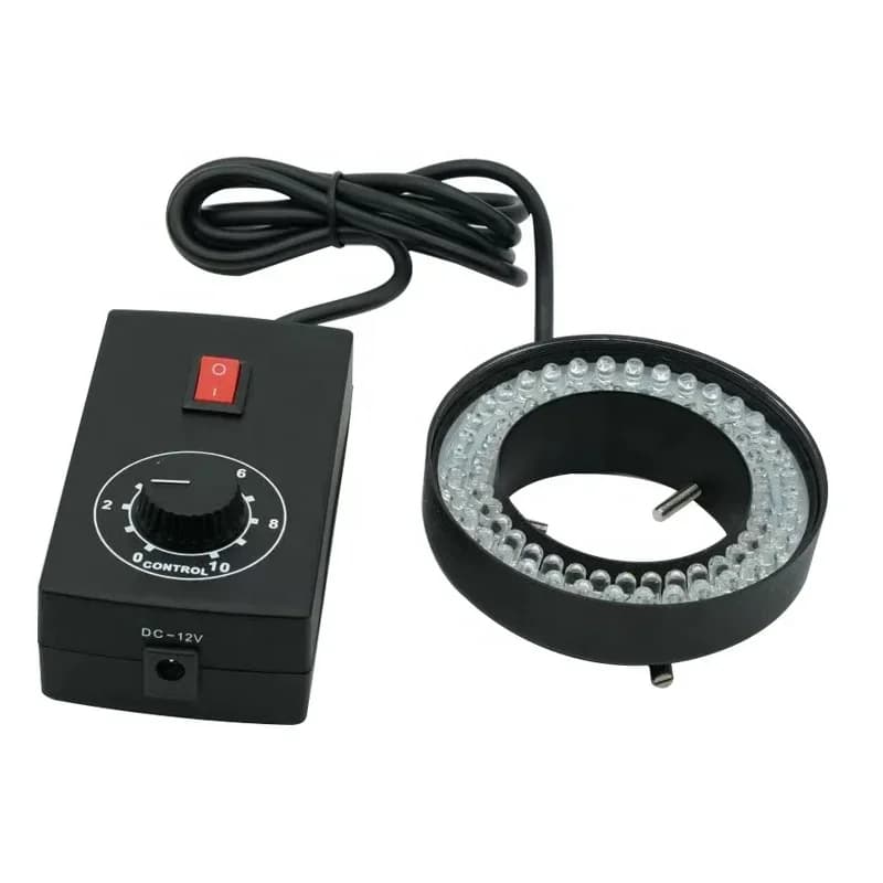 Illuminazione per microscopio stereo Design a conchiglia in metallo Lampada a LED Perline HS71 Anello luminoso a LED
