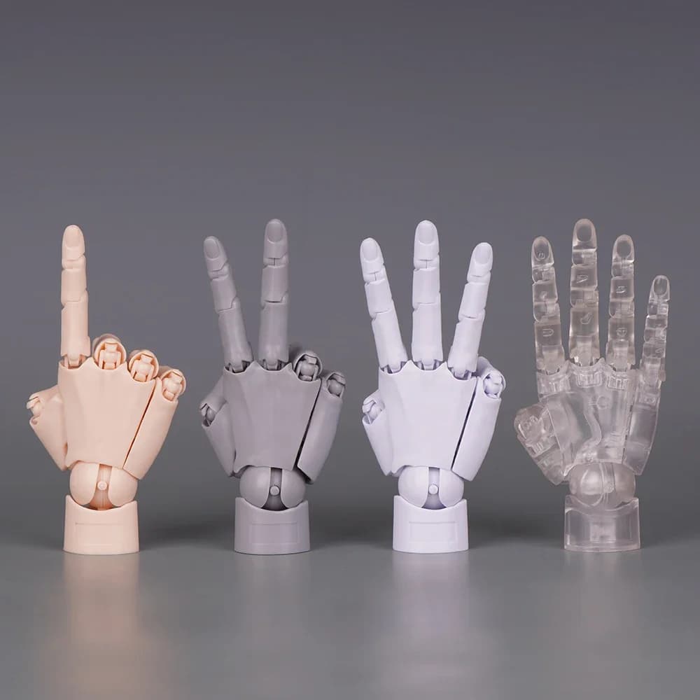 10,5 cm human hand model with mobile joints for fingers 1:2 Simulation Palm Ornament Table Ornament Toy Egg Attached Blind surprise box