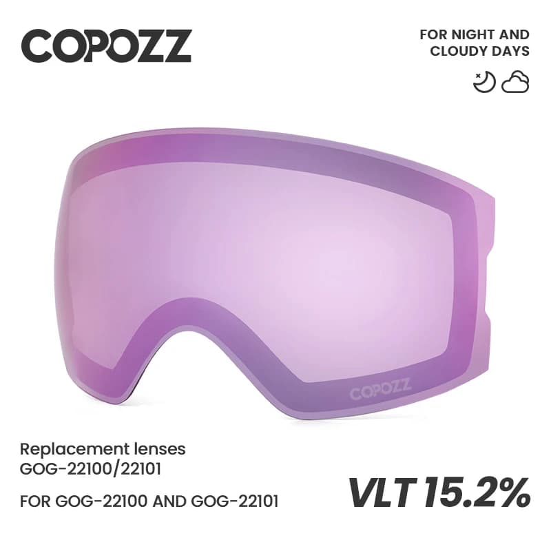 COPOZZ 22101 e 22100 Occhiali da sci Lenti di ricambio magnetiche Lente sferica e lente cilindrica