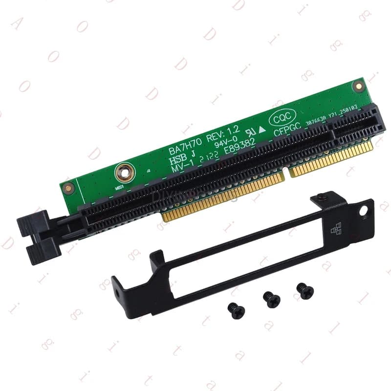 GQ- for Lenovo ThinkCentre M920q M920x P330 PCIE16 Riser Card 01AJ940 W/Back Plate