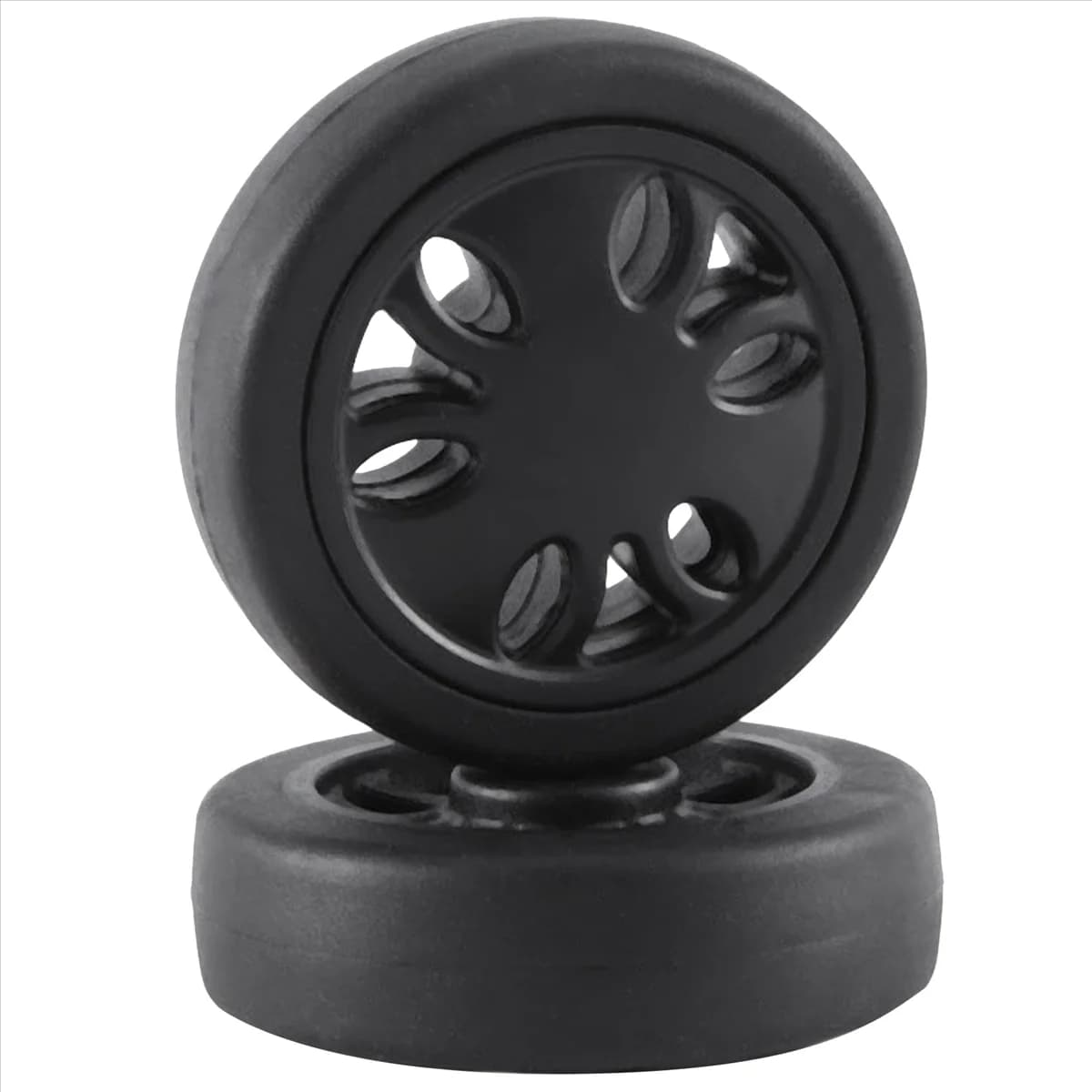 ABQR 50X15mm Ruote per bagagli Sostituzione usura PU Caster Valigia Ruote di ricambio Ruota per bagagli Universale 6mm 8mm