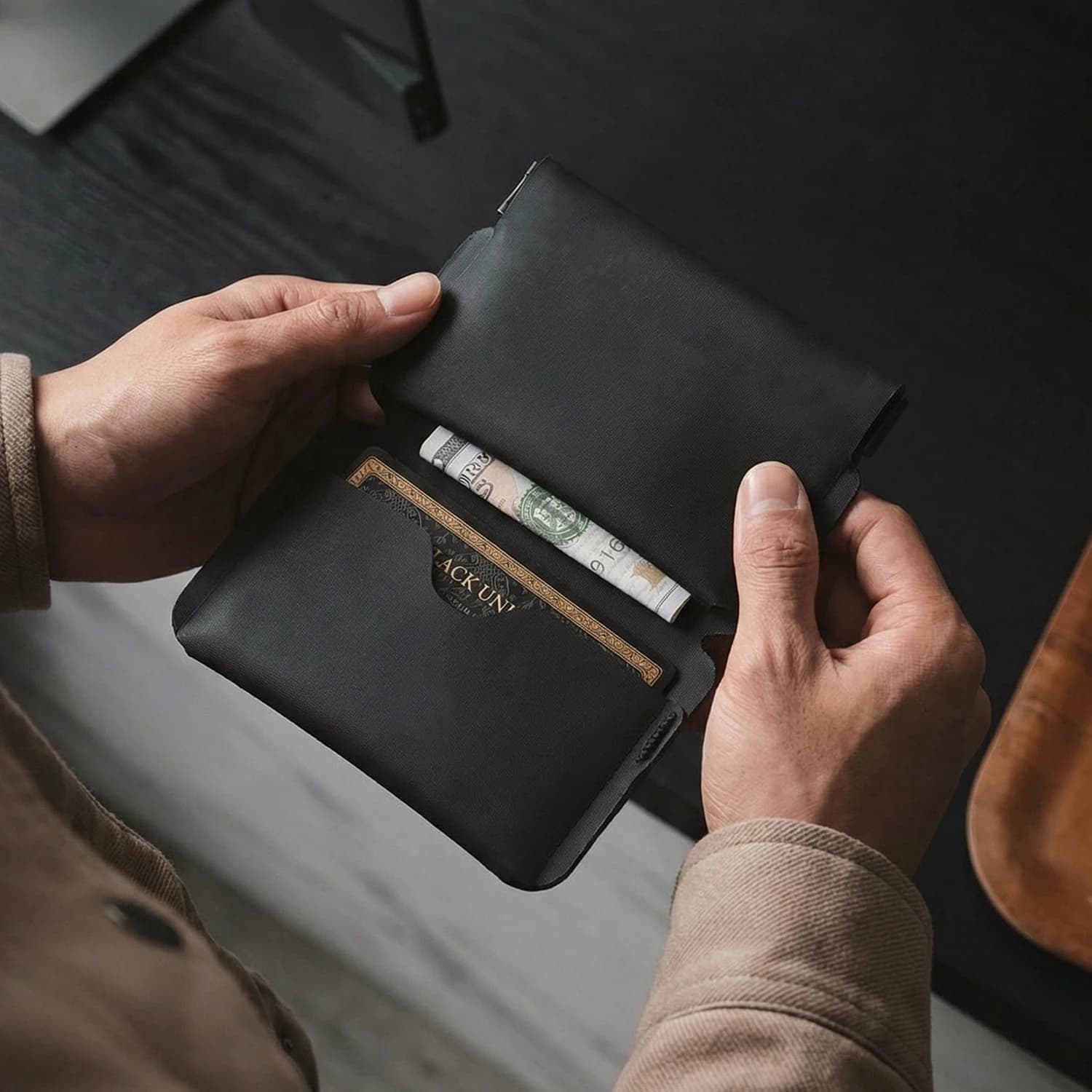 Slim Minimalist Card Holder RFID Blocking Leather Credit Card Holder Front Pocket