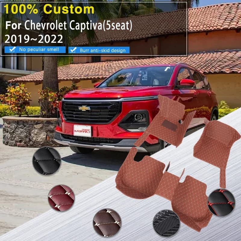 Tappetini per auto RHD completi per Chevrolet Captiva CN202S 2019 2020 2021 2022 5saet Tappetini per auto impermeabili Tapetes Para Automovil Ca