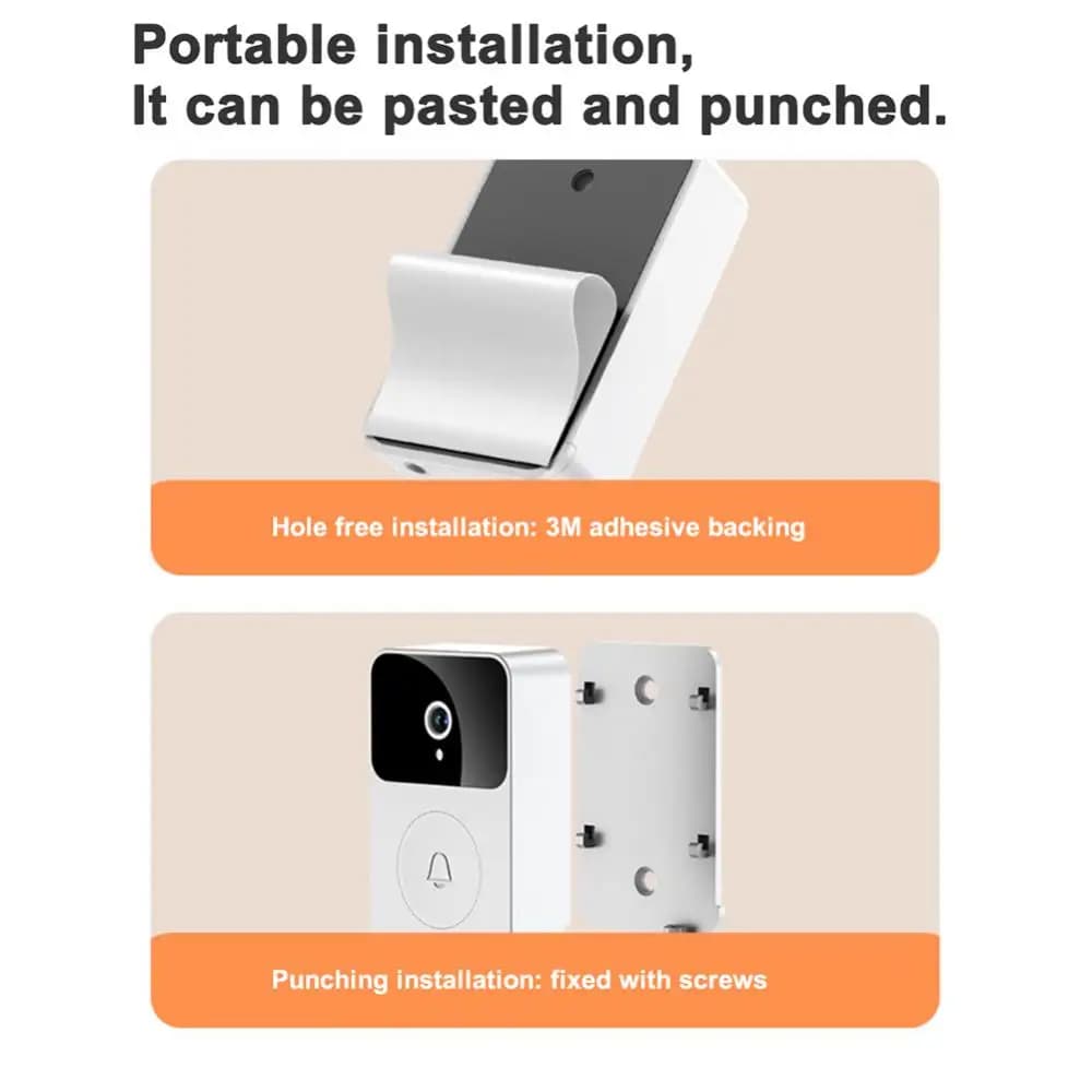 x9 smart WIFI campanello telecamera impermeabile 1080p videocitofono ad alta definizione campanello wireless intelligente con telecamera per visione notturna