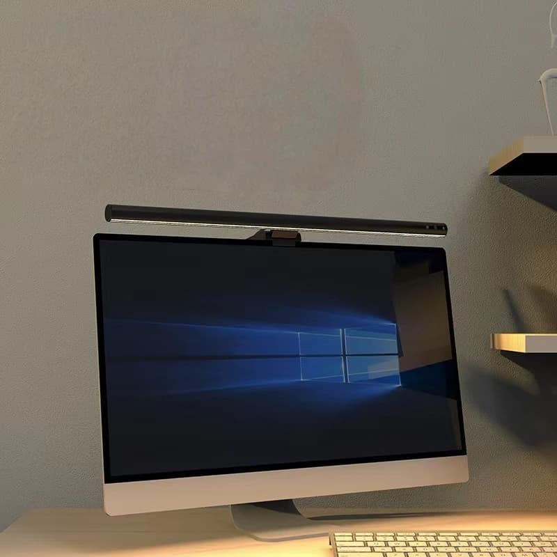 Lampada a sospensione per schermo a LED Protezione per gli occhi Striscia luminosa per monitor del computer per scrivania Dimmerazione continua adatta per tavolo da lavoro e da gioco