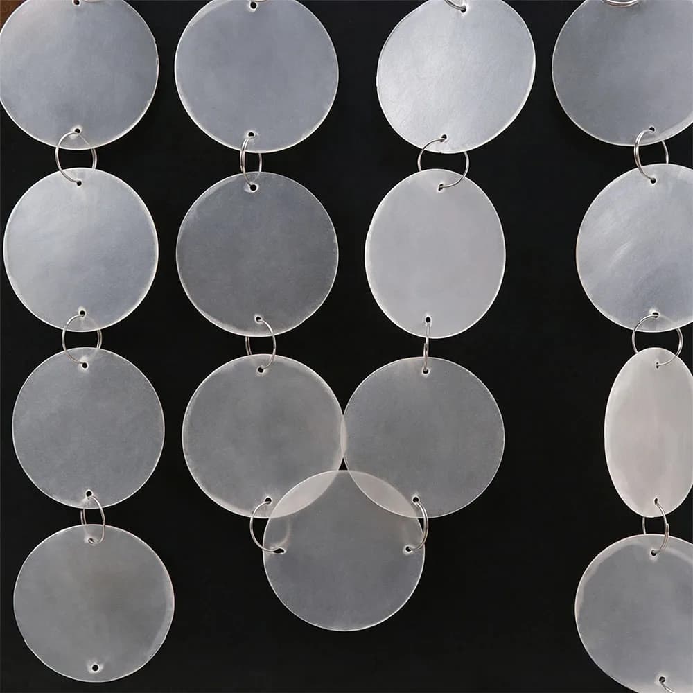 1 M/1.5 M Wedding Shell Hanging Curtain Finished Bead Shell Wind Chime DIY Shell Bead Strings Partitions Curtain