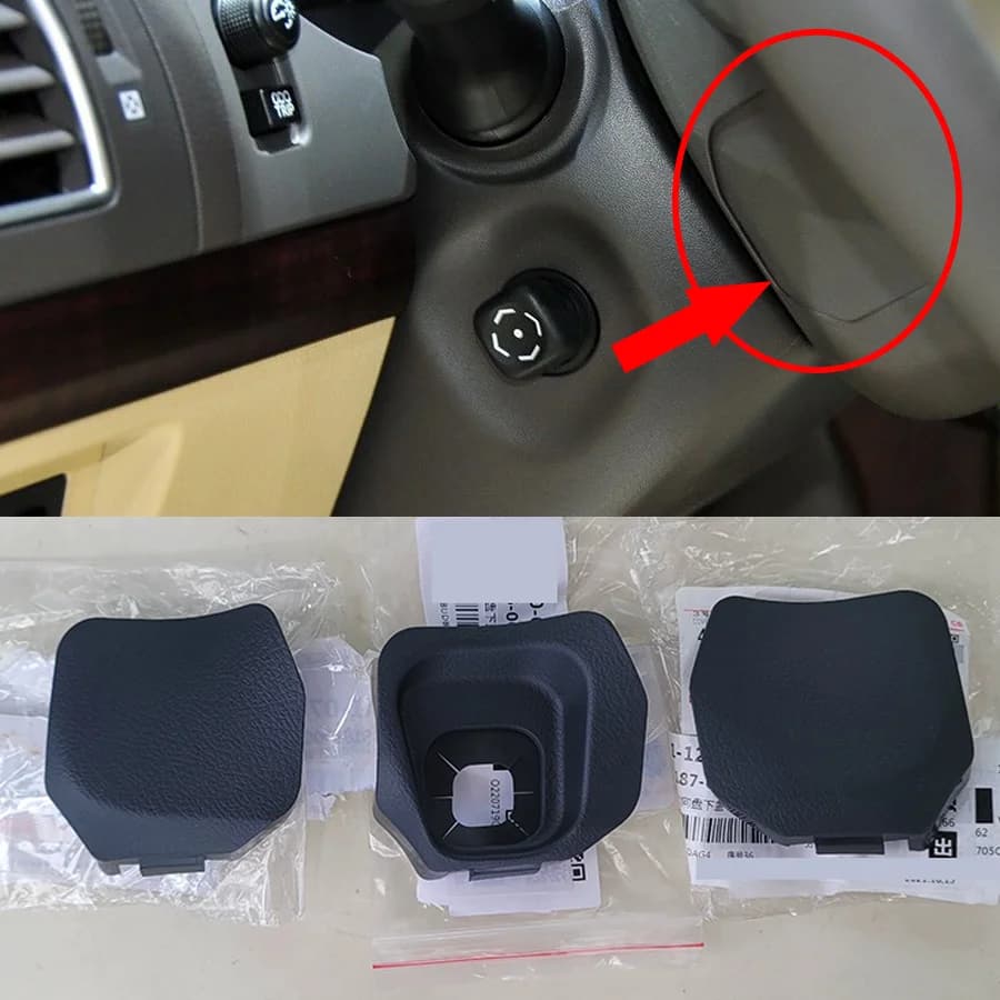 Wooeight 1Pc Interruttore di Controllo di Crociera Coperchio Inferiore Volante Tappo di Copertura Antipolvere Per Toyota Land Cruiser Prado LC150 2010-2017