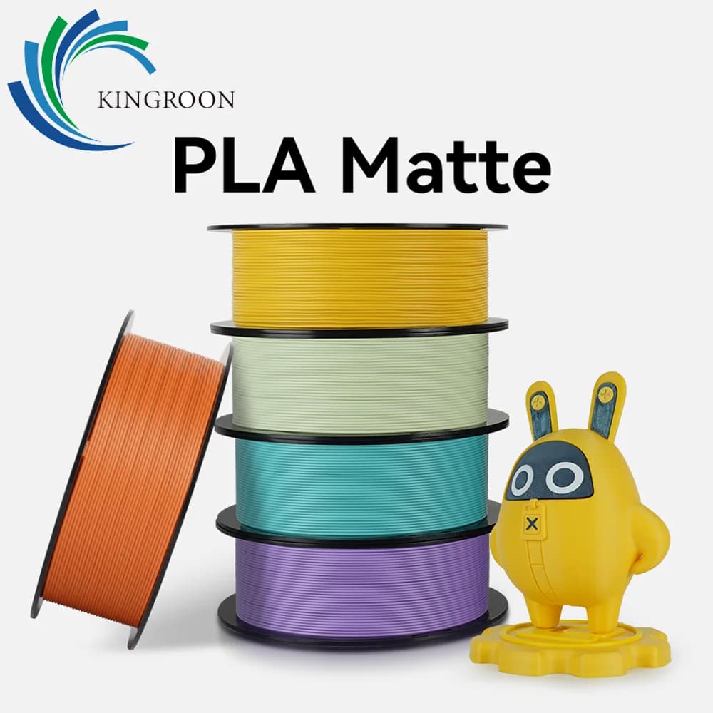 3D Printer Filament KINGROON Matte Filament PLA 1,75 mm 1 kg 2 kg 3 kg High precision without bubbles 3D Printer Materials