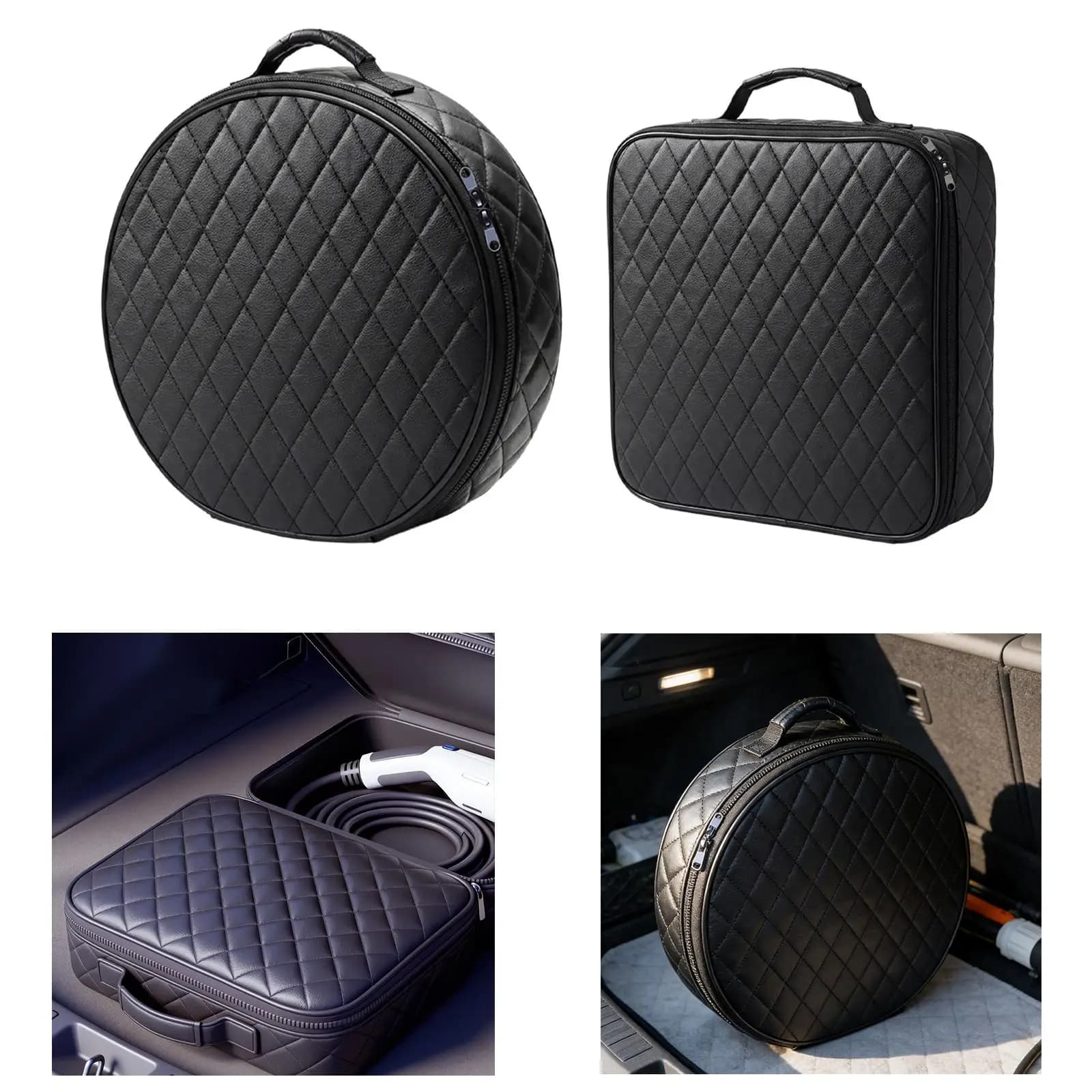 Borsa porta cavo per caricabatterie EV, accessorio pratico, facile da usare, impermeabile, comoda custodia organizer per cavo di ricarica per veicoli elettrici