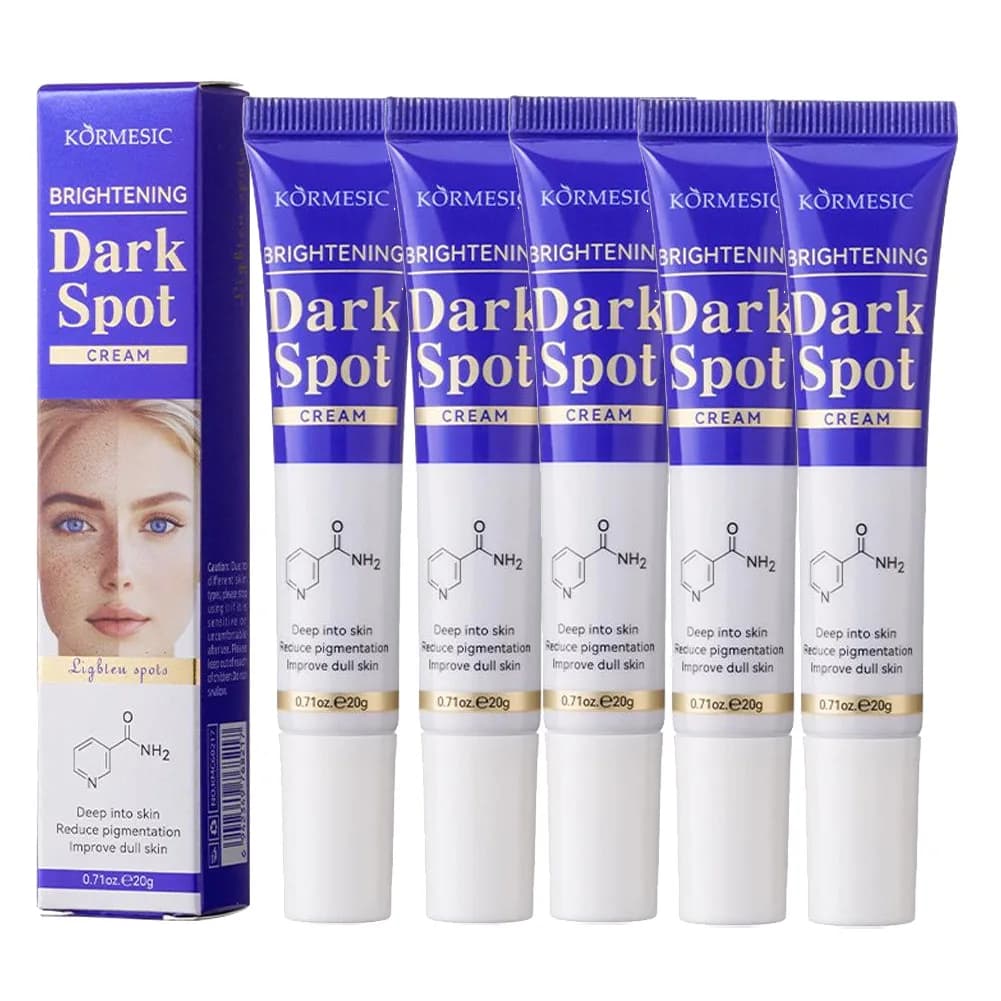 1/5 pezzi Crema Correttore per Macchie Scure 20g con Acido Salicilico e Formula agli Aminoacidi, Attenua la Pigmentazione e il Melasma, Affina i Pori, Cura della Pelle