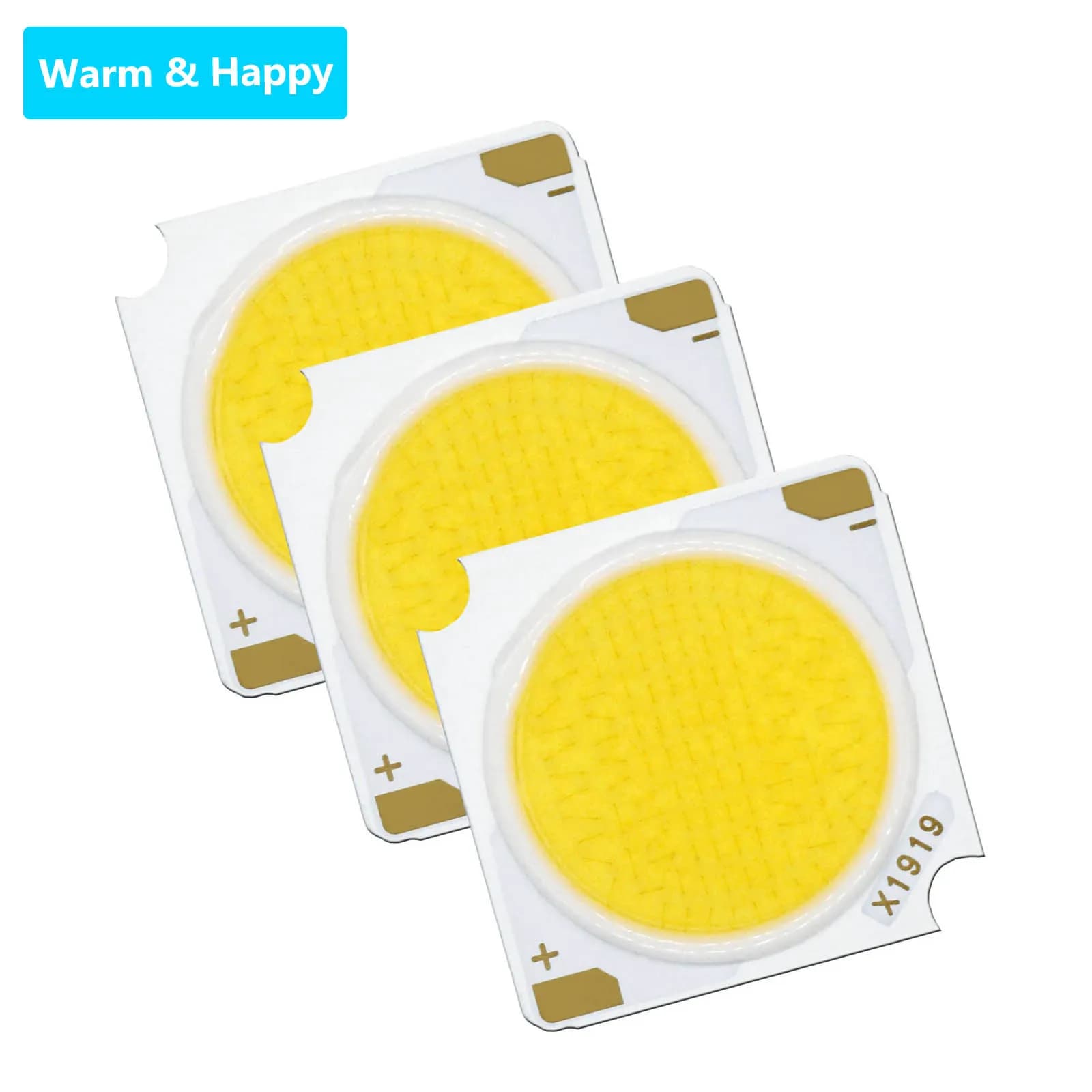 10W 20W 30W 40W 50W 10 pezzi LED COB LED Diodo emettitore di luce Bridgelux Bead DC30-33V 19*19mm Per faretto da incasso Sorgente luminosa