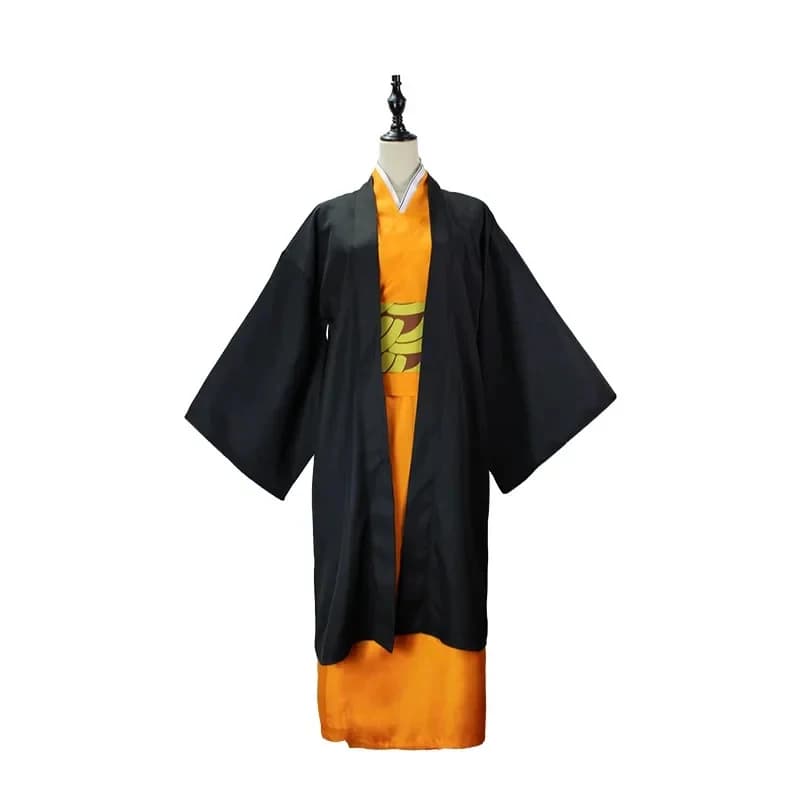 Costume Cosplay Anime Susamaru Kimono Haori Personalizzabile con Fodera, Accappatoio, Parrucca e Orecchini per Halloween e Feste in Maschera