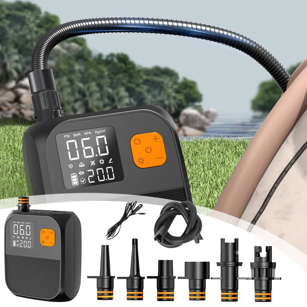 25PSI Sup Pompa Compressore D'aria Pompa di Aria Elettrica Portatile 2000mAh Ricaricabile Elettrico Paddle Board Pompa Per Kayak Barca Gonfiatore