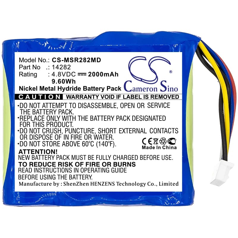 CS Replacement Battery for Masimo Rainbow,Radical-7,pulse oximeter Radical7 Color Screen PN:14282,B11588,AMED 2000mAh / 9.6Wh