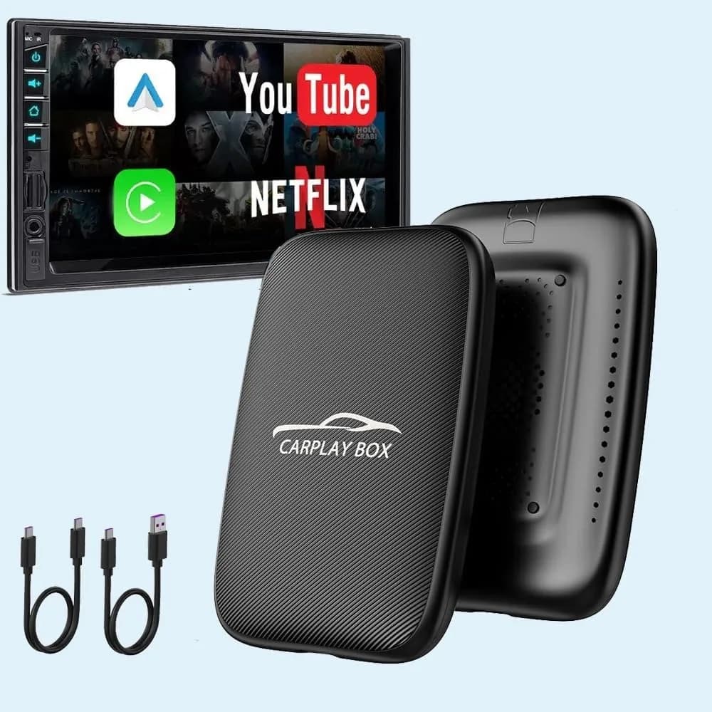 Upgrade CarPlay Adapter to Wireless, Supports Video Streaming and Card Compatibility for iOS 10+/Android 11+