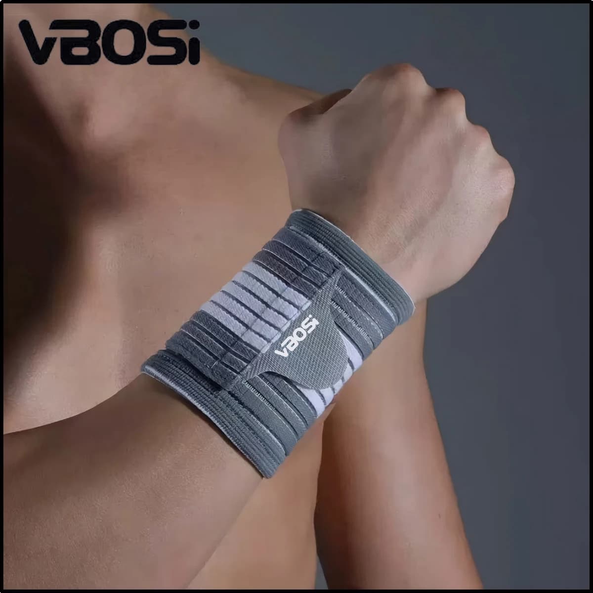 1 fascia di supporto per polso regolabile a compressione per PC 7114