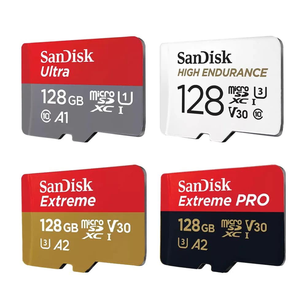 SanDisk Ultra MicroSD 32GB 64GB 128GB 256GB Extreme/High Endurance/Extreme PRO Memory Card Full HD 4K for Action Cameras or Dron