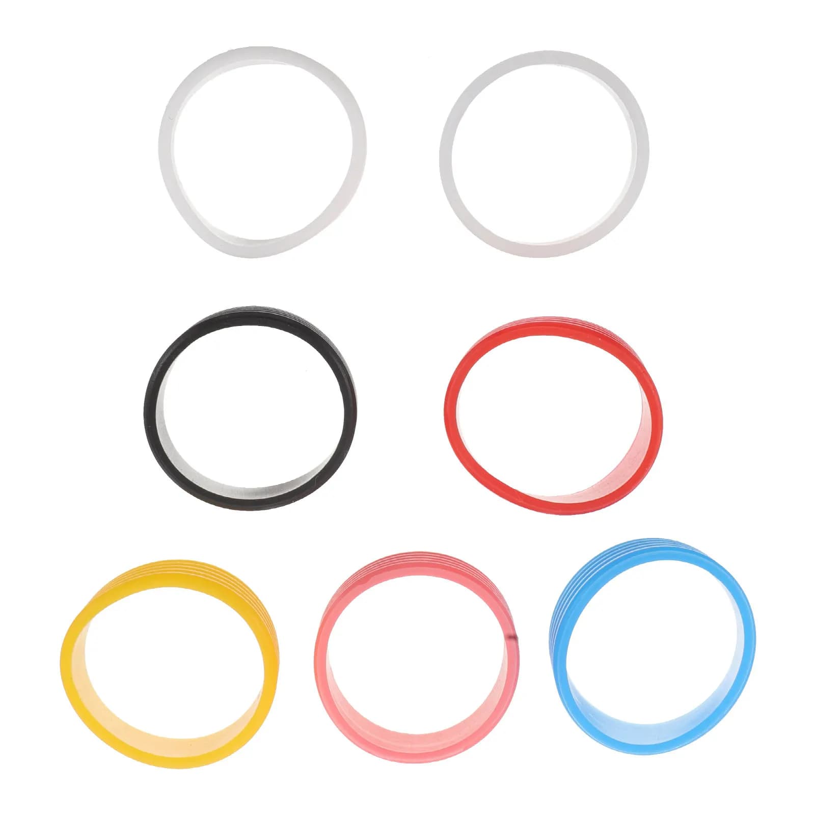 Set of 7 Silicone Covers for Tennis Rackets, Protective Fax Fashion Sparkling for Internal and External Use, Antivibrations