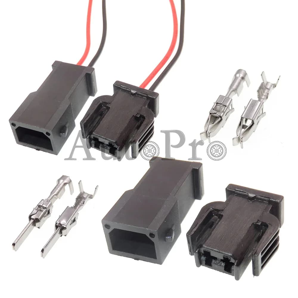 Set 1 Confezione 2 Fori 893971632 893971992 Connettore Non Sigillato per Sensore ABS Auto, Alloggiamento in Plastica, Presa Cablaggio Luci Portiera Auto