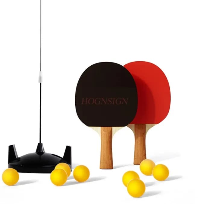 Allenatore da ping pong elastico con albero morbido per giocattoli da interni per la prevenzione della miopia dei bambini, strumento per l'autoallenamento con palline militari domestiche