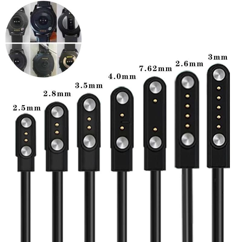 2 pins 4pins Smartwatch Dock Charger Adapter USB Charging Cable Cord For Adult / Kids Smart Watch Power Charge Wire Accessories