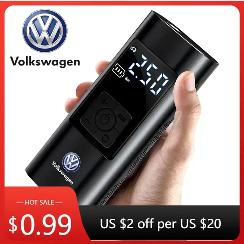 Per VOLKSWAGEN VW GTI B6 2025 Novità per Volkswagen 1 Pezzo Gonfiatore Pneumatici Auto Pompa Digitale Intelligente Accessori Auto per Volks