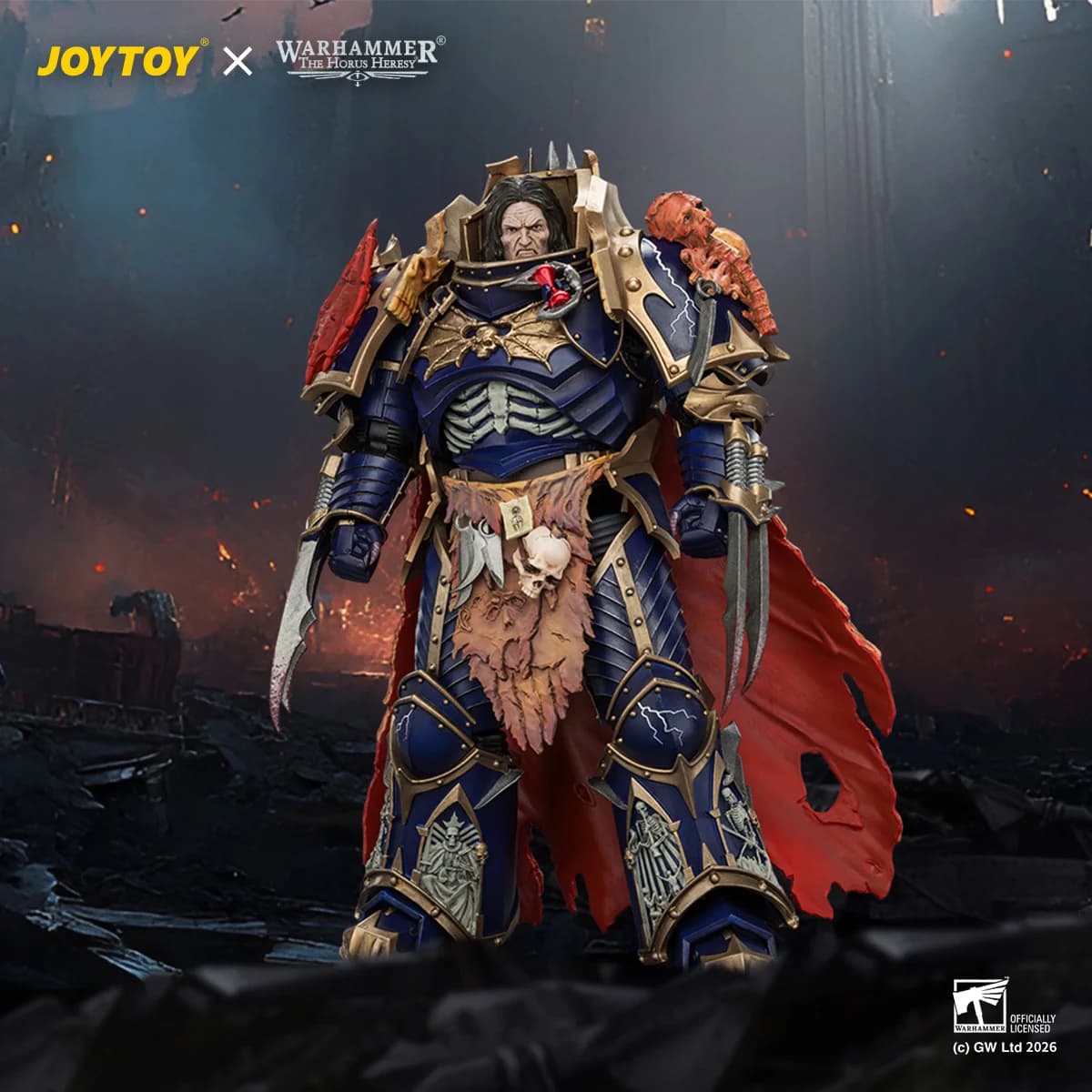 JOYTOY Warhammer "The Horus Heresy" 1/18 Action Figures Night Lords Konrad Curze Primarch of the Night Lords Legion