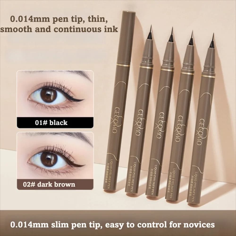 Durable Super Slim Liquid Eyeliner Waterproof Quick Dry Eyeliner Pen Long Lasting Smooth Eye Makeup Tools Daily Makeup