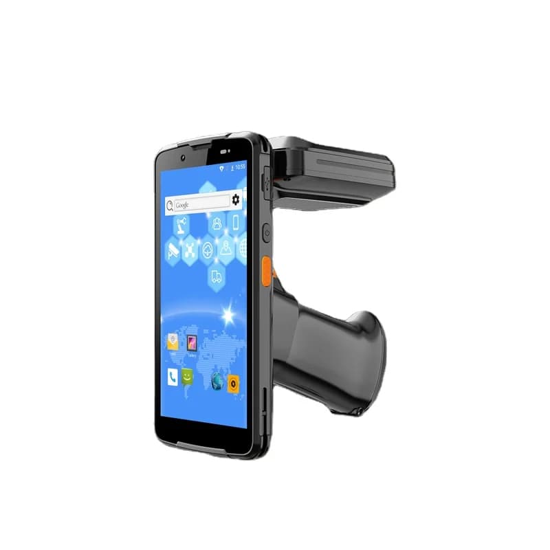 Scanmax SM55RT Lettore RFID portatile Android 11 a lungo raggio UHF NFC Scansione 2D di impronte digitali Lettori di schede di controllo accessi WiFi BT