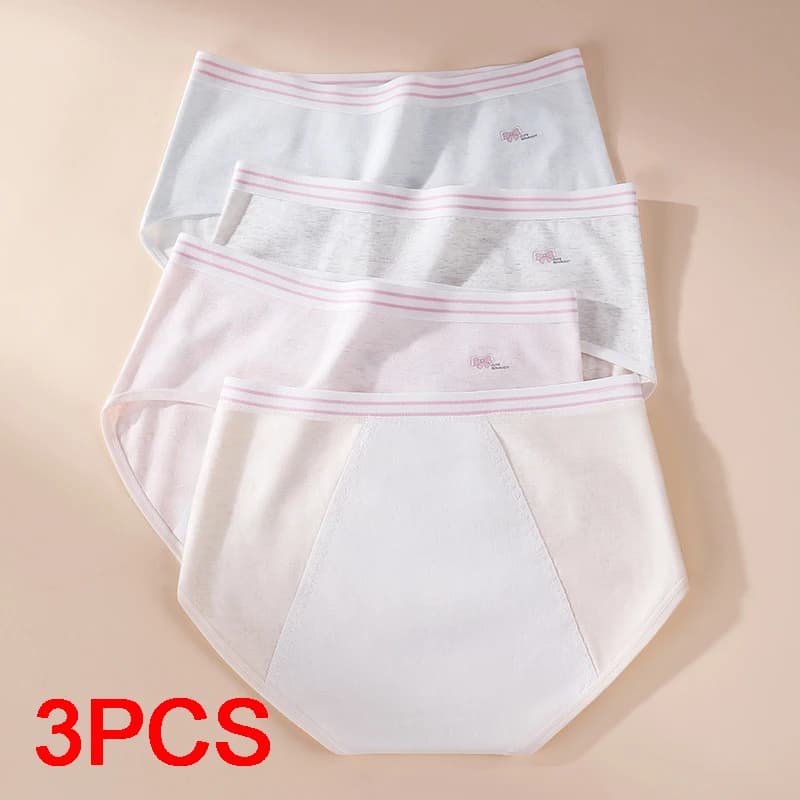 Mutandine sexy Periodo mestruale Mutandine taglie forti A prova di perdite Lingerie da donna Slip in cotone da donna Intimo Lady Set Mutande