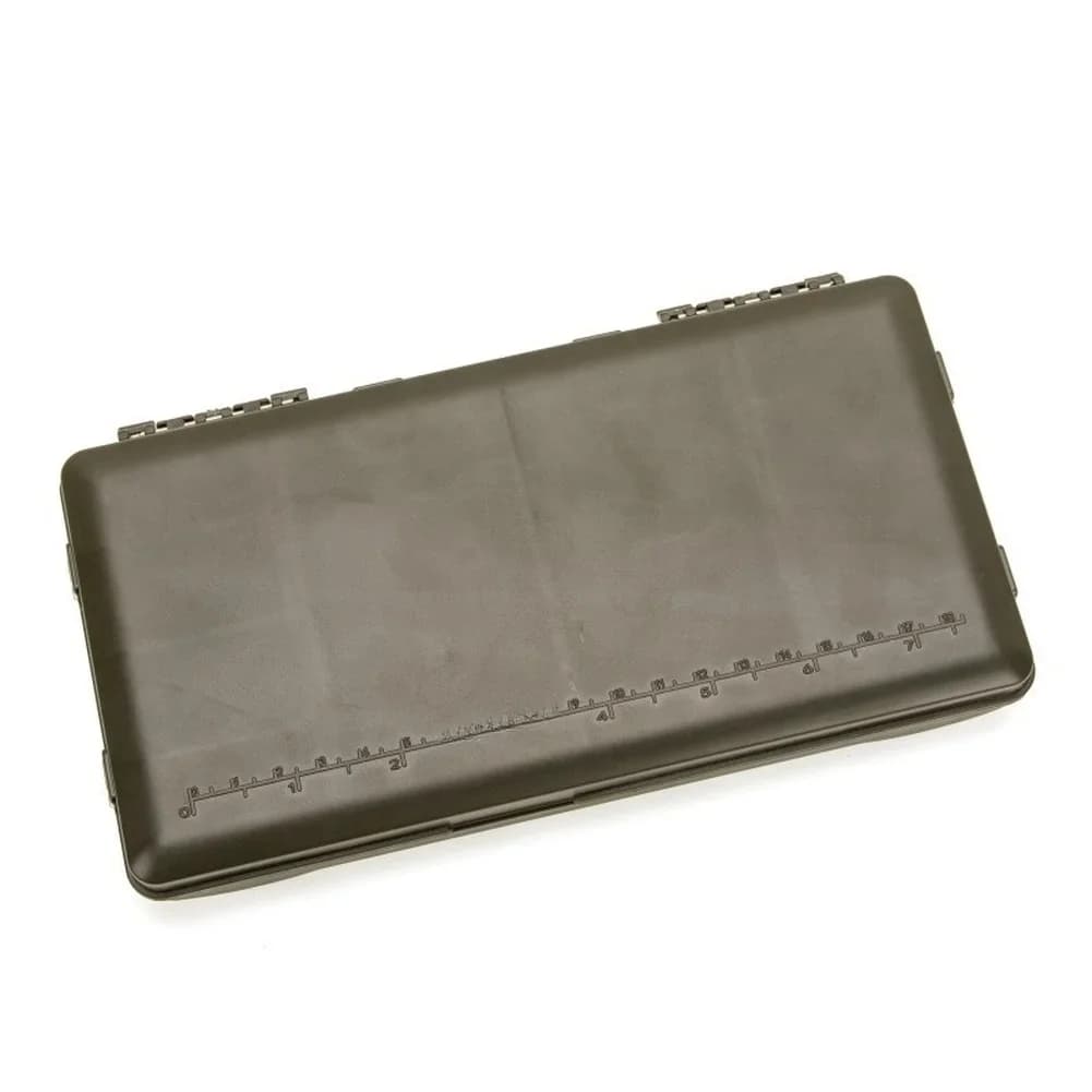 Scatola per Attrezzatura da Pesca Imbottita in Schiuma Verde Grigio, Organizer per Rig, Porta Lenza, Interno Imbottito in Spugna