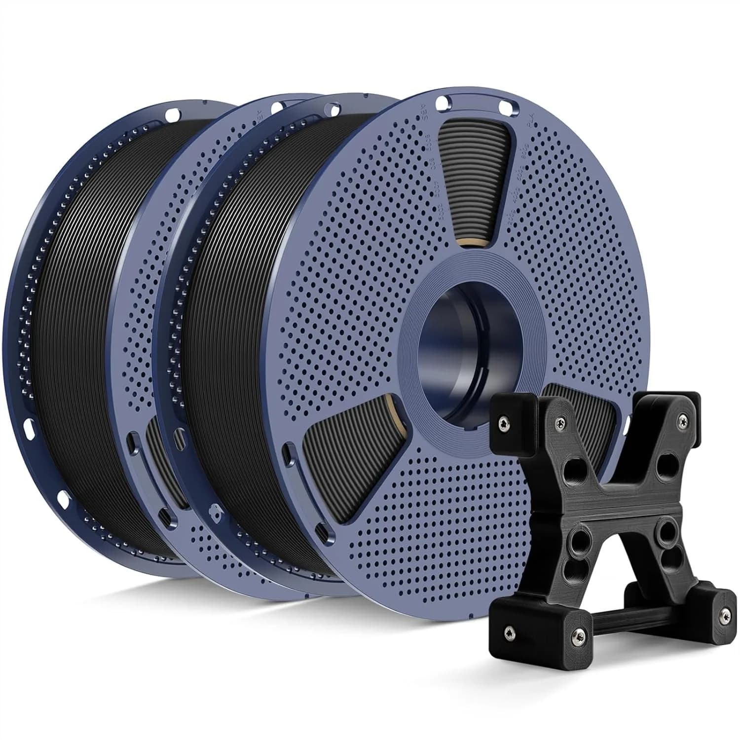 Filamento PETG 1.75mm 2kg, Alta Resistenza e Migliore Adesione tra Strati, Precisione Dimensionale +/-0.02mm, Nero Confezione da 2