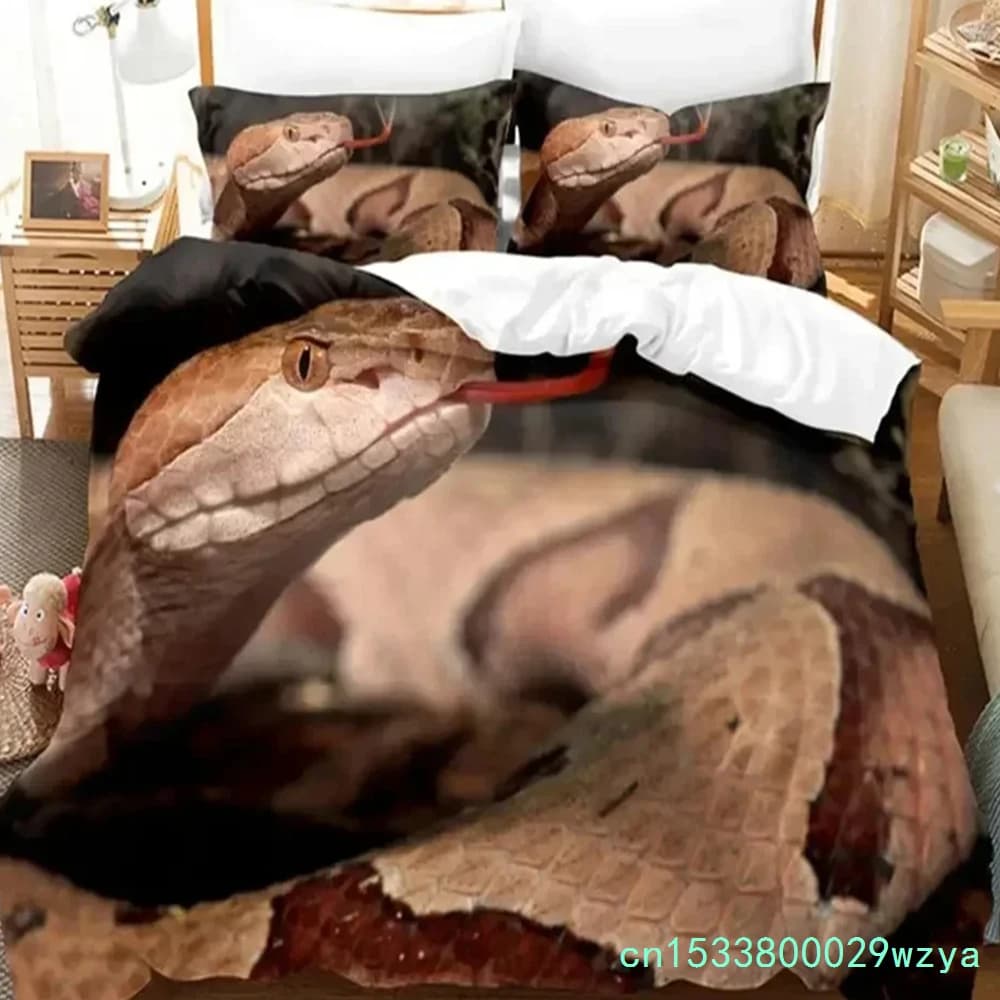 Green Snake Bedding Set Duvet Cover Set 3d Bedding Digital Printing Bed Linen Queen Size Bedding Set Fashion Design