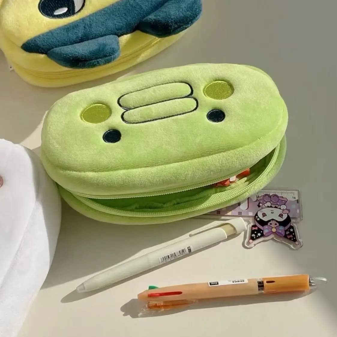 Kawaii Tamagotchi Pencil Case Study Stationery Student Storage Bag Large Capacity Makeup Bag Portable Bag Interesting and Cute