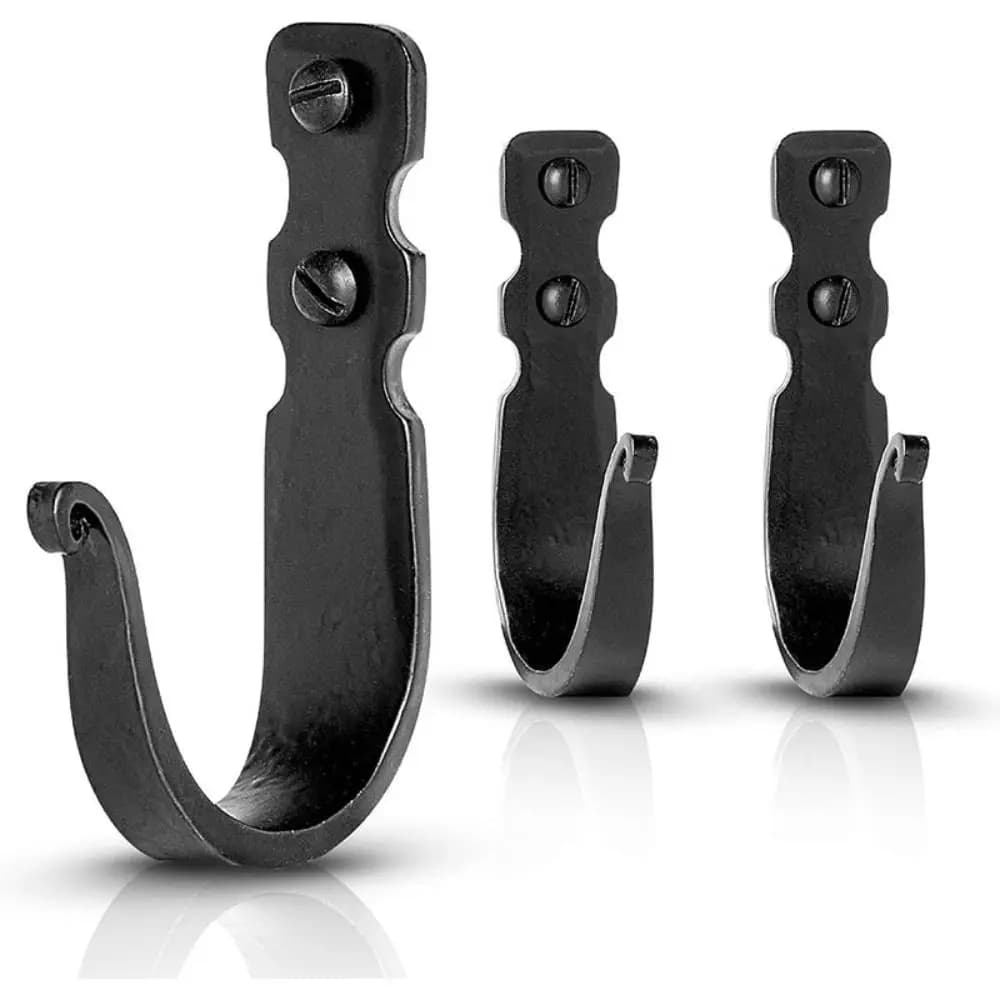 Vintage Wall Mounted Cast Iron Wall Hook Heavy Duty with Screws Clothes Hanger Hook Durable Thicken Anti-rust Rack Entryway