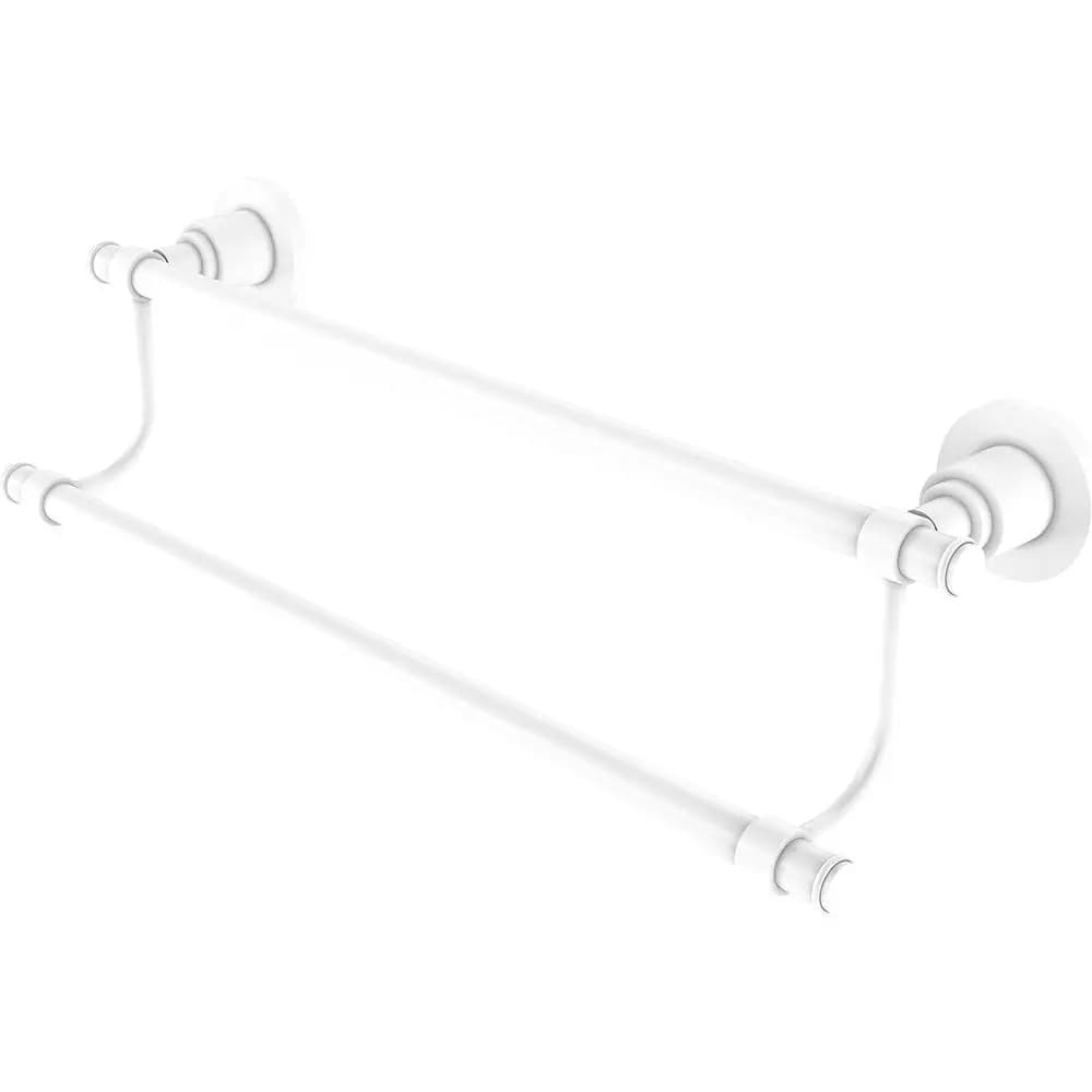 WS-72/36 Collezione Washington Square, portasciugamani doppio da 36 pollici, bianco opaco