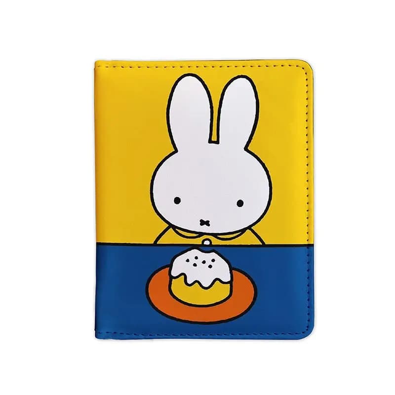 Miffy Kawaii Cartoon Rabbit Card Holder Document Package Protective Case Passport Holder Go Abroad Travel Portable Stowable