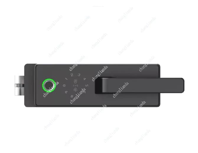 Porta in vetro con chiave, serratura elettronica intelligente con password e scheda magnetica per ufficio