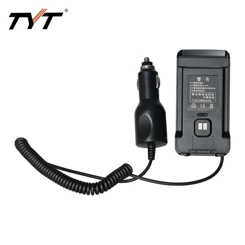 Eliminatore batteria originale TYT DC12V per UV88 UV98 Ham Radio Alimentatore Pacchetto Accessorio Cavo caricabatteria per auto Estendi la linea