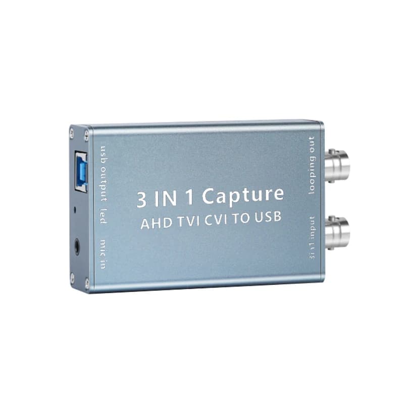 Scheda di acquisizione video AHD TVI CVI a USB 2.0 Scheda di acquisizione HD 1080P 60fps Scatola di registrazione video per scheda video TVI CVI in streaming live