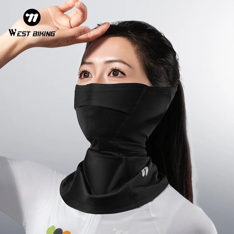 WEST BIKING Breathable Silk Mask Ice for Cycling, Summer Copricapo Cooling for Bicycle, Motorbike Subcasco, Cycling Equipment