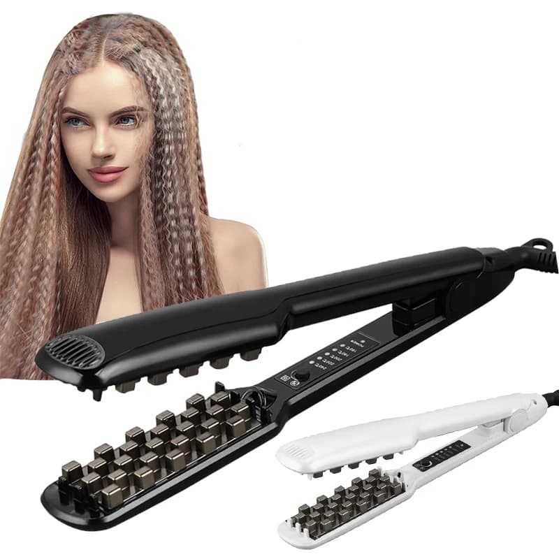 Hair Plate Styling Crimping Pinze for Permanent Iron Negative ions Corn hair plate and wave Iron for soft electric hair