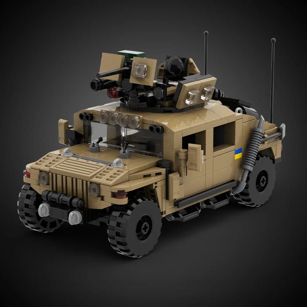 Gobricks MOC Hummvee Auto Armata Mattoni Modello US Militare Auto Armate Hummvee Auto Costruzioni Blocchi di Montaggio Giocattoli Per Bambini Regalo Di Compleanno