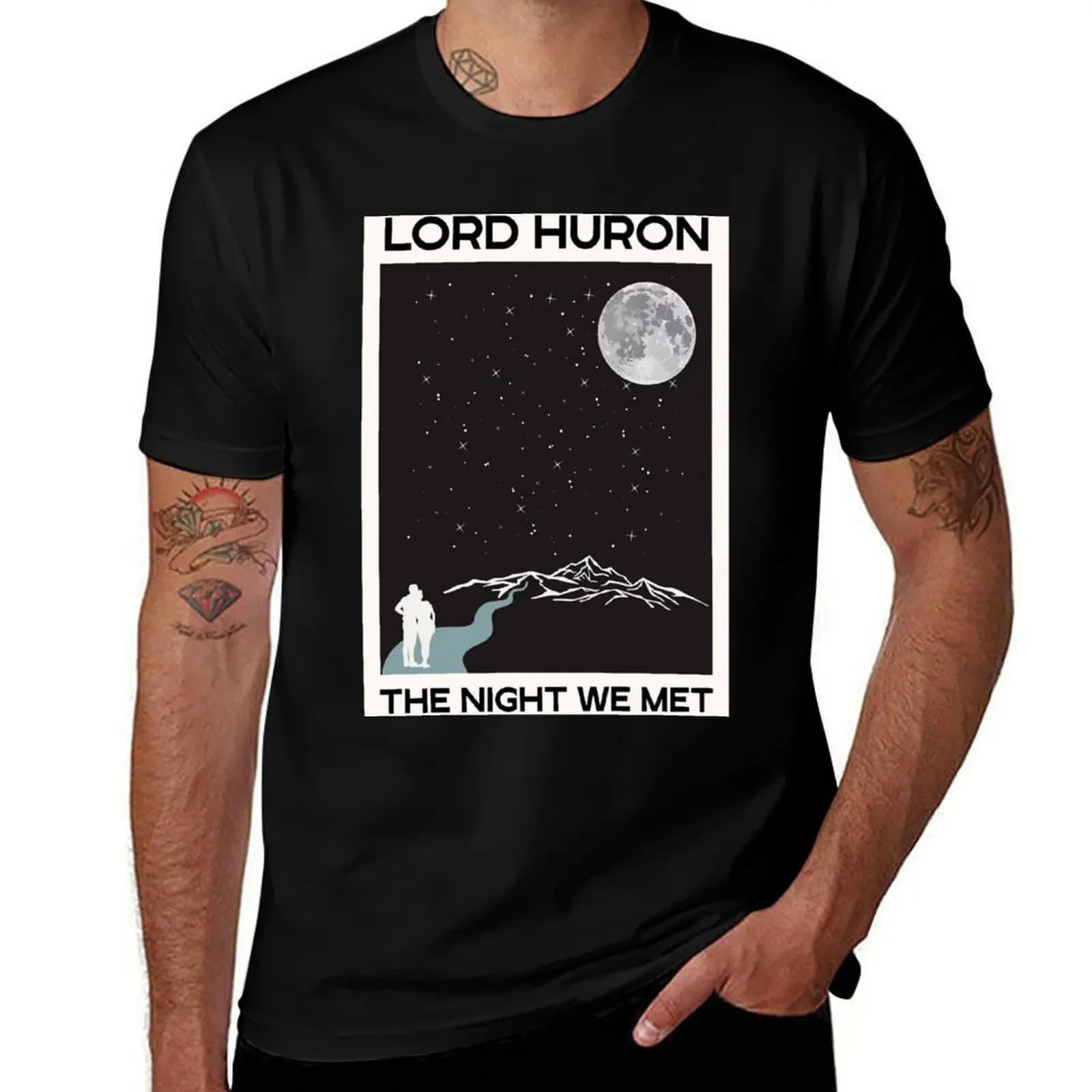 Lord Huron,The Night We Met Gig T-Shirt Large Size Soft Cotton T-Shirt