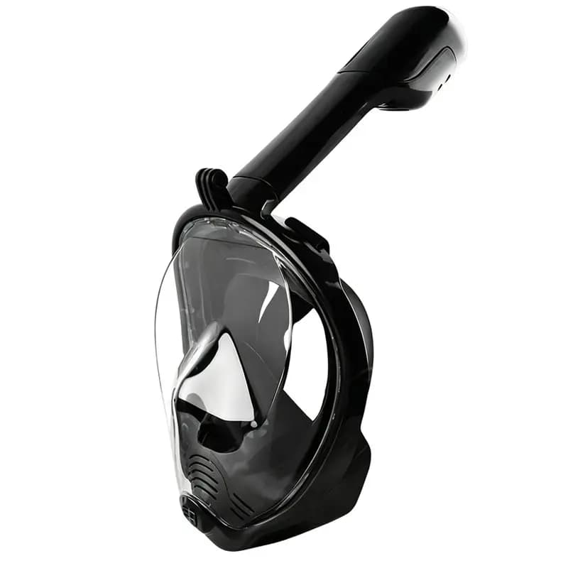 ABHS-Full Face Snorkel Mask With Camera Mount, 180° View, Anti-Fog And Anti-Leak Technology For Adults And Teens