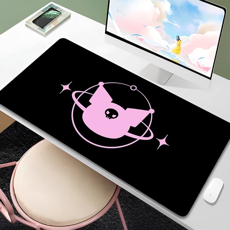 Mouse 90x40cm Kuromi Carpet, Mousepad for Gamer and Notebook, HD Printing, Keyboard Mat, Big Mousepad with Locked Edge, Gaming Desk Mat
