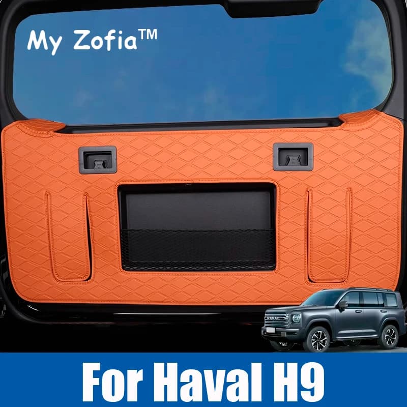 Protective Leather Rear Door Mat Waterproof for Haval H9 2024 2025 New H9 2nd II Car Accessories